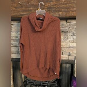 Cowlneck EXPRESS cutout back oversized top